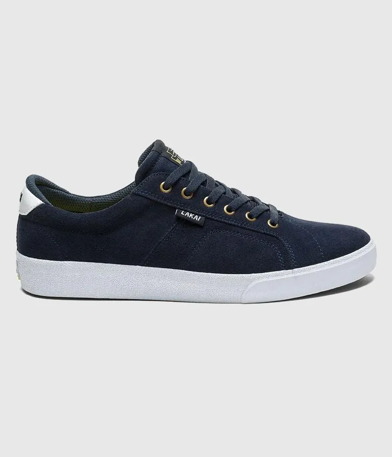 Lakai Flaco Skate Shoes Navy Suede
