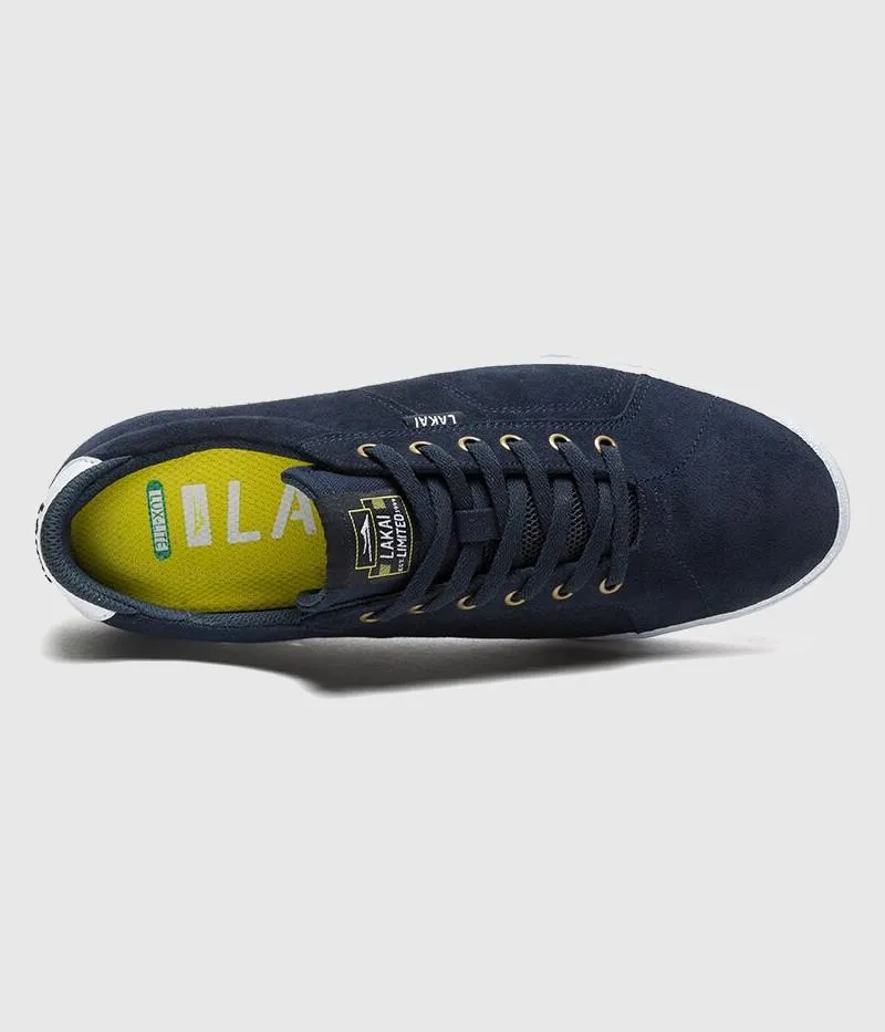 Lakai Flaco Skate Shoes Navy Suede