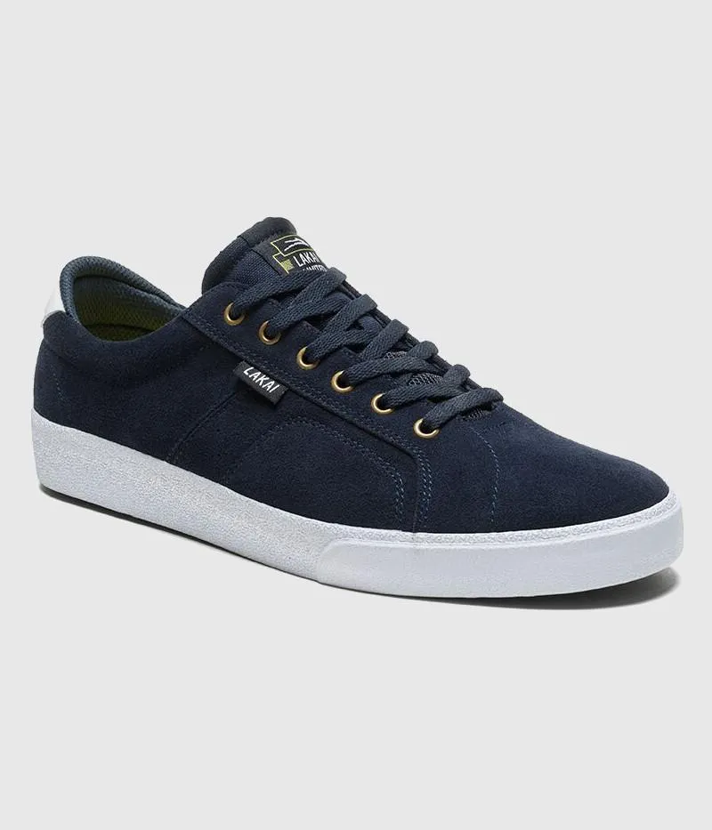 Lakai Flaco Skate Shoes Navy Suede