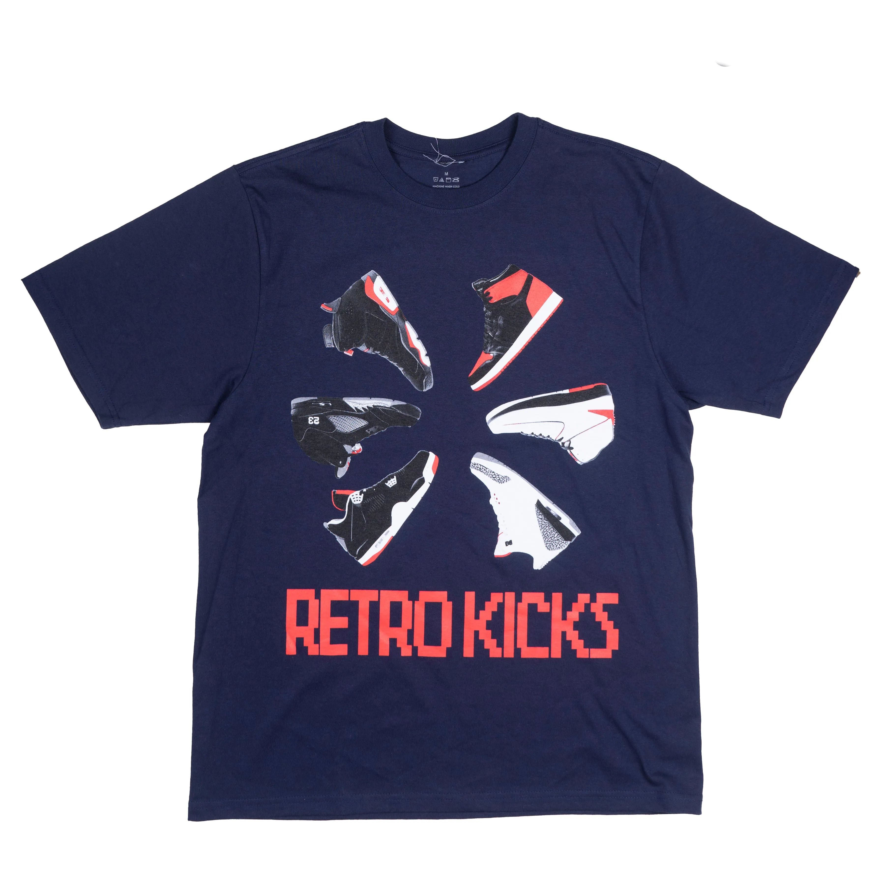 RETRO KICKS SHORT SLEEVE SHIRT NAVY - RETRO KICKS 2